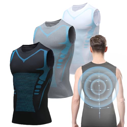 Sunshiningwave Shirt, Sunshiningwave Shaping Sleeveless Shirt,Sunshiningwave Ionic Shaping Sleeveless Shirt for Men (L,All) von ADFUGE