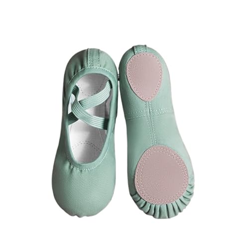 Ballett-Tanzschuhe* Leichte Ballettschuhe, Frauen Ballettschuh Tanz Erwachsene Kinder Hausschuhe Weiche Sohle Professionelle Canvas Tanztrainingsschuhe for Ballett Ballettschuhe Frauen (Blau, 40) von ADFVGG