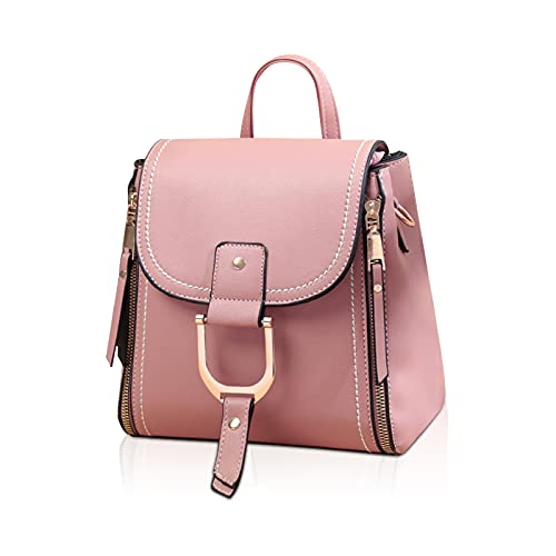 ADITAM Stylische Rucksäcke für Damen Kleine Rucksäcke Niedliche Damen Daypack Leder PU Handtaschen Wasserdichter Anti-Diebstahl-Rucksack Mädchen Modischer Rucksack und Umhängetasche Pink Double The ADITAM Stylische Rucksäcke für Damen Kleine Rucksäcke Niedliche Damen Daypack Leder PU Handtaschen Wasserdichter Anti-Diebstahl-Rucksack Mädchen Modischer Rucksack und Umhängetasche Pink Double The von ADITAM