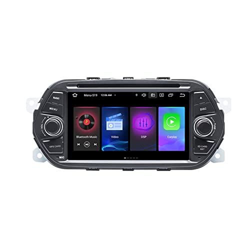 ADMLZQQ 2 DIN Autoradio Mit Mirrorlink Carplay Android Auto,Bluetooth MP5 Multimedia Car Player Für Fiat TIPO EGEA 2015-2017,7'' Touchscreen Bildschirm,AM/FM,Rückfahrkamera,Lenkradsteuerung,188l 2+16g von ADMLZQQ