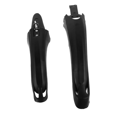 ADOCARN 1 Paar Mountainbike Fahrrad Mudguard Fahrrad Schmutzfänger Schutzblech vorne hinten Einfache Montage Mudguard Fahrrad Spritzschutz Fahrrad-Schutzblech Reifenschutz Plastik Black von ADOCARN