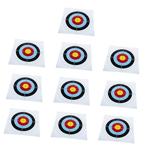 ADOCARN 10 Stück Zielpapier Zum Üben Von Darts Papier Bogenschießen Ziele Trainingspapier Ziele Für von ADOCARN
