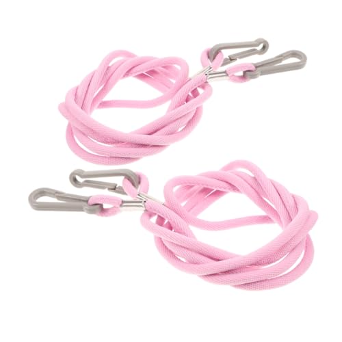 ADOCARN 2St Skihandschuh-Lanyard Handy-Handgelenkband verstellbare Fäustlinge Kinder skihandschuhe handschuhclip Elastische Lanyards für Skihandschuhe Anti-Verlust-Seil für Handschuhe Rosa von ADOCARN