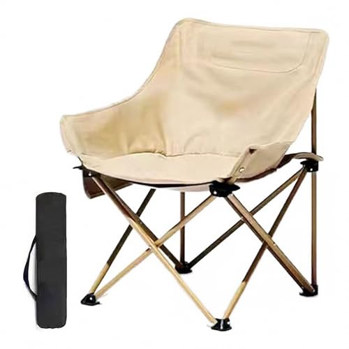 AEETYL Faltbarer Moon Chair für den Außenbereich, tragbarer ultraleichter Angel-Campingstuhl, bequeme, verdickte Picknickstuhlausrüstung,Style5,Size von AEETYL