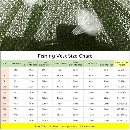 AEETYL Outdoor-Angelweste für Herren, lockere, atmungsaktive Netz-Arbeits- und Reiseweste, Weste mit Mehreren Taschen für Bergsteigen, Wandern, Camping, Fotografie,Green,XL von AEETYL