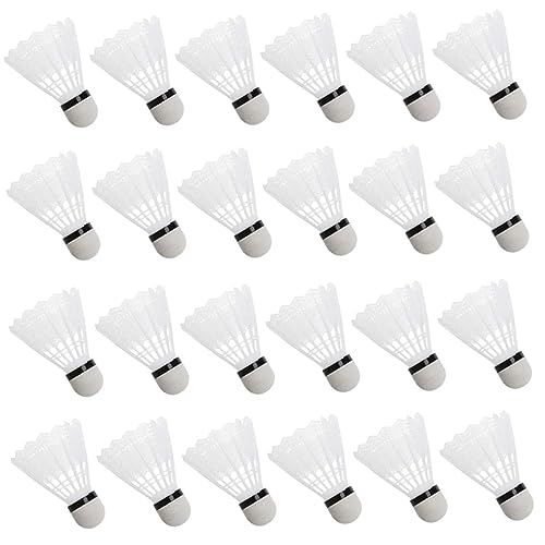 AEIOFU Badminton Shuttlecocks Plastik -Trainingskugeln Leichte Sportbälle mit Aufbewahrungsrohr 24 pcs Badminton AEIOFU Badminton Shuttlecocks Plastik -Trainingskugeln Leichte Sportbälle mit Aufbewahrungsrohr 24 pcs Badminton von AEIOFU
