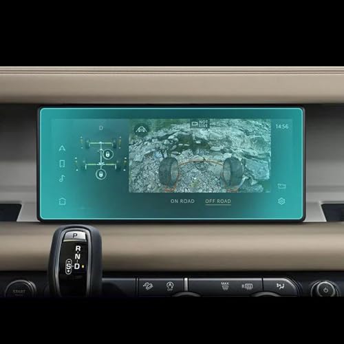 AENQNVK Auto-GPS-Navigationsfolie LCD-Bildschirm Schutzfolie aus gehärtetem Glas, passend für Land Rover Defender 2020–2023 Zubehör von AENQNVK