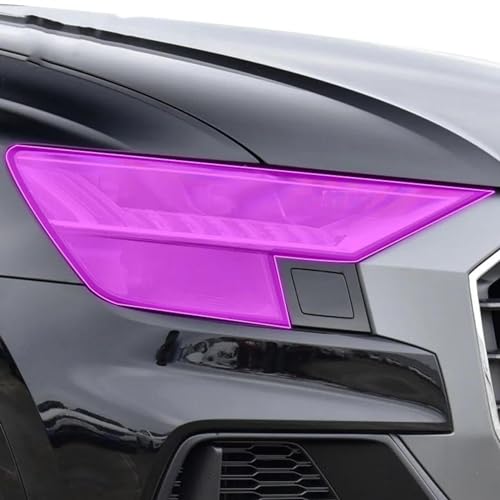 AENQNVK Transparente/geräucherte Schwarze TPU-Schutzfolie für die Außenscheinwerfer des Autos, passend für Audi Q8 2022-2024 Zubehör von AENQNVK