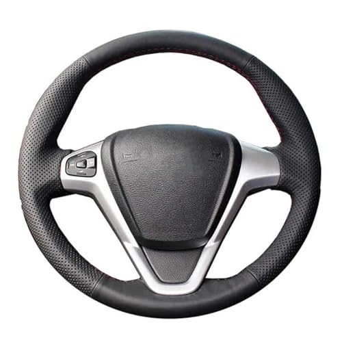 AEPYITCE Lenkradbezug fürs Auto Auto-Lenkradbezug, Für Ford Fiesta 2008–2013 Ecosport 2013–2016 Auto-Lenkradhülle aus Kunstleder von AEPYITCE