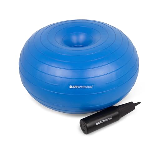 AFH Donut Ball Sitzkissen inklusive Pumpe aufblasbares Sitzkissen AFH Donut Ball Sitzkissen inklusive Pumpe aufblasbares Sitzkissen von AFH Webshop