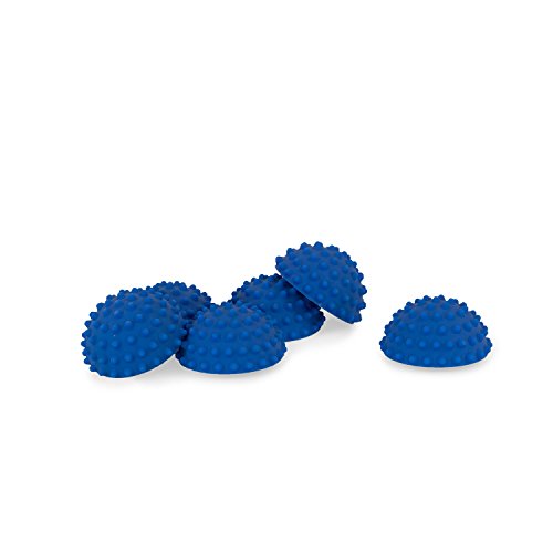 AFH Webshop 6 x Therapie Balance Igel Mini sehr fest in trendigen Blautönen | Durchmesser: 9 cm | Gymnastik Igel | Igelball | Kleiner Balance Igel, ideal für Kinder (6 x Nachtblau) von AFH Webshop