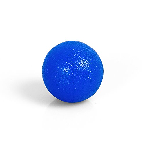 TheraPIE Gel Ball Handtrainer | HOCHWERTIGE QUALITÄT | Unterarmtrainer | Handmuskeltrainer | Handgreif-Trainer | Fingertrainer | Finger-Streching | Anti Stress Ball (blau (mittel)) von AFH-Webshop