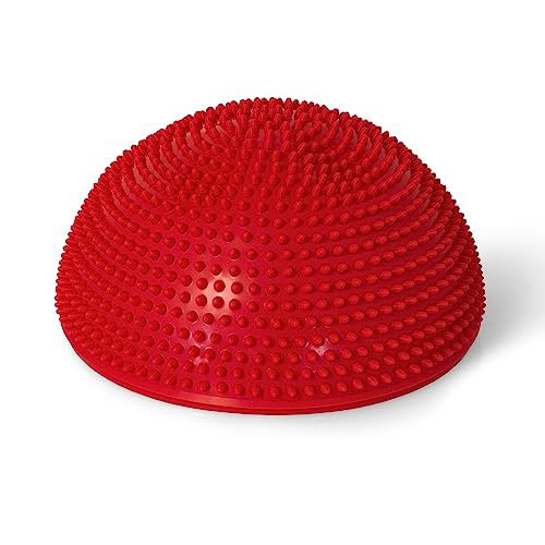 TheraPIE Sensorik XXL Balance Igel | Großer Gymnastik Igel | Igelball | Ø ca. 34 cm | INKLUSIVE PUMPE (rot) von AFH Webshop