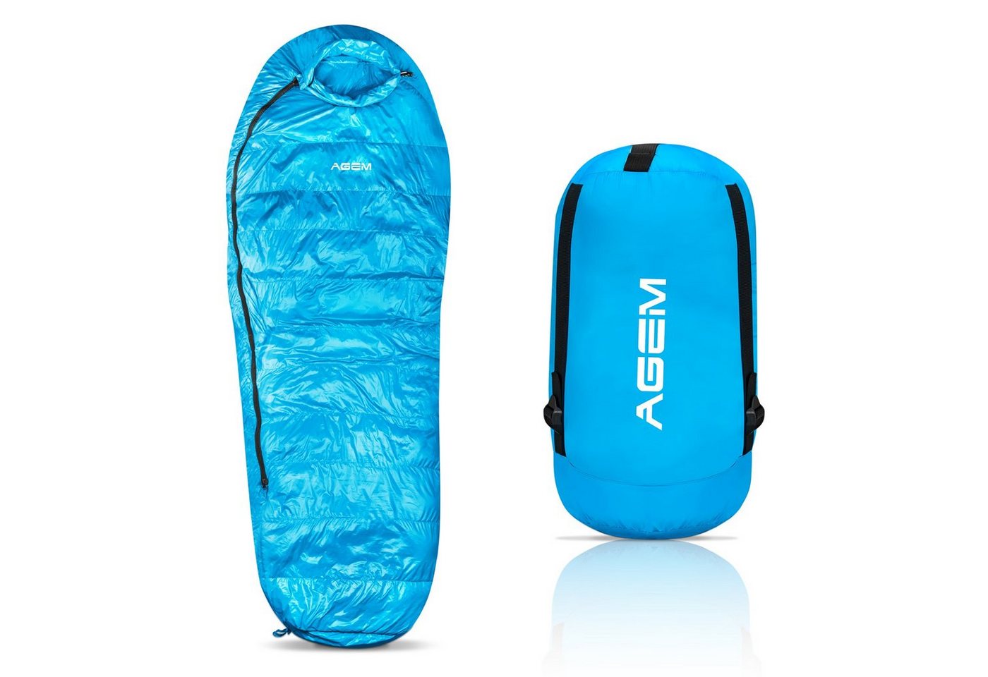 AGEM Daunenschlafsack 3 jahreszeiten Mammut -10-5 Grad Schlafsack für Camping AGEM Daunenschlafsack 3 jahreszeiten Mammut -10-5 Grad Schlafsack für Camping von AGEM