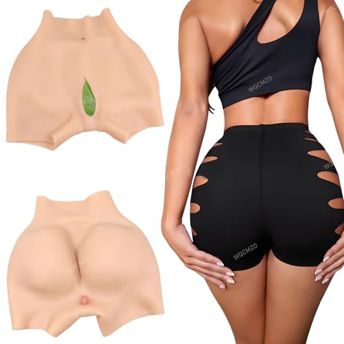 AGGBDYXO Silikon Vagina Höschen Hintern Heben Briefs Shaper Push Up Hüften Unterwäsche verstecken Gaff Shorts für Crossdresser Drag Queen,Color 2,Basic von AGGBDYXO