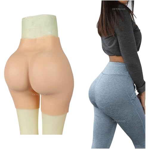 AGGBDYXO Silikonhöschen für Transfrauen Realistischer Po Lift Shaper Push Up Shaper Enhancer Offener Schritt Shorts für Crossdresser,Color 2,M von AGGBDYXO