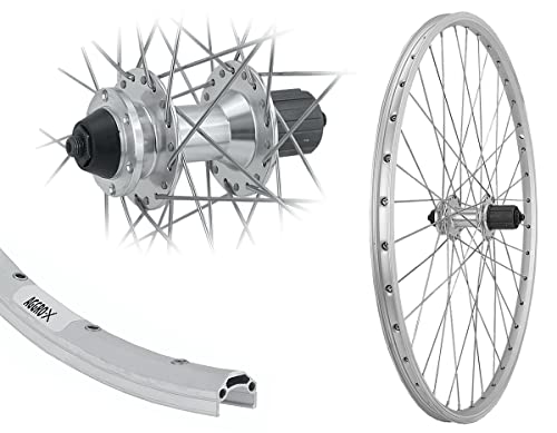AGGRO-X 26 Zoll Alu Hinterrad V-Brake 19-559 Laufrad Hohlkammerfelge 6-Loch Bremsscheibe Disc Kassette 8-10fach AGGRO-X 26 Zoll Alu Hinterrad V-Brake 19-559 Laufrad Hohlkammerfelge 6-Loch Bremsscheibe Disc Kassette 8-10fach von AGGRO-X
