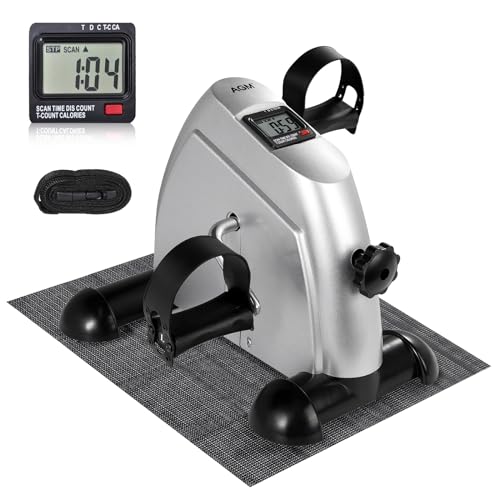 AGM Mini Fitnessbike für zuhause, Arm und Beintrainer Heimtrainer, Sportgerät Mini Bike, Hometrainer Mini Fahrrad Bewegungstrainer Fitnessgerät für Zuhause Büro - Silver AGM Mini Fitnessbike für zuhause, Arm und Beintrainer Heimtrainer, Sportgerät Mini Bike, Hometrainer Mini Fahrrad Bewegungstrainer Fitnessgerät für Zuhause Büro - Silver von AGM