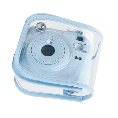 AGONEIR Pflegeleichte Schutzhülle, Haltbarkeit und stilvolle Kameratasche für Mini12-Kamera, Hochleistungs-Schultertaschen, Kameratasche für Damen und Herren, Hortensie blau von AGONEIR