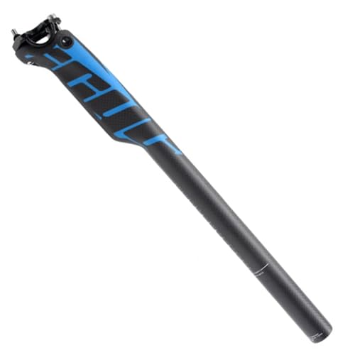 Vollcarbon-Fahrradsattelstütze (erhältlich In 27,2/30,8/31,6mm), Stabil for Straßen- Und Bergradfahren (Color : Blue, Size : 27.2 * 400mm) von AGSDGAWD