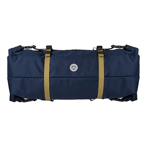 AGU Bikepacking Lenkertasche Fahrrad, 17L Fahrradtasche Lenker, Wasserabweisend, Reflektierend, Einfache Montage, 100% Recyceltes Polyester - Blau AGU Bikepacking Lenkertasche Fahrrad, 17L Fahrradtasche Lenker, Wasserabweisend, Reflektierend, Einfache Montage, 100% Recyceltes Polyester - Blau von AGU
