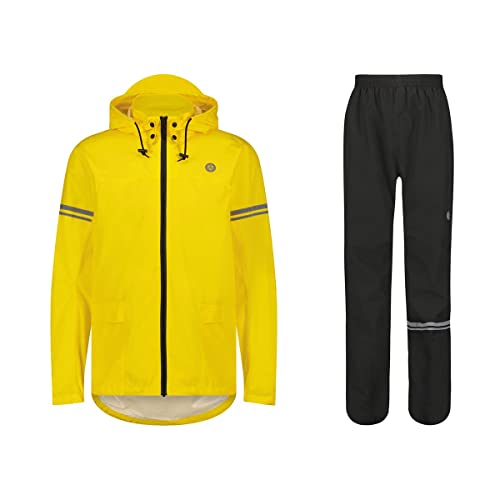 AGU Essential Original Regenanzug, Regenkleidung Fahrrad Herren & Damen, Wasserdicht & Winddicht, Reflektierend, 100% Recyceltes Polyester, Unisex - S - Gelb AGU Essential Original Regenanzug, Regenkleidung Fahrrad Herren & Damen, Wasserdicht & Winddicht, Reflektierend, 100% Recyceltes Polyester, Unisex - S - Gelb von AGU