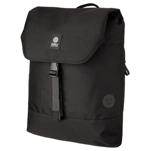 AGU Essentials DWR Urban Klickfix Fahrradtasche für Gepäckträger, 17L Seitentasche Fahrrad mit Schultergurt, Wasserabweisend, 100% Recyceltes Polyester - Schwarz von AGU