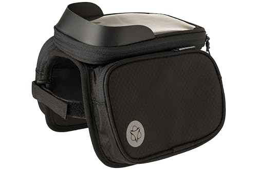 AGU Essentials Performance Doppelte Fahrrad Rahmentasche, 1L Ramentasche Fahrrad Handy, Wasserabweisend, 100% Recycltes Polyester - Schwarz AGU Essentials Performance Doppelte Fahrrad Rahmentasche, 1L Ramentasche Fahrrad Handy, Wasserabweisend, 100% Recycltes Polyester - Schwarz von AGU
