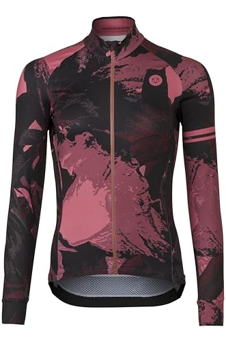 AGU Flower Radtrikot Langarm Performance Damen - Heartless Pink - S von AGU