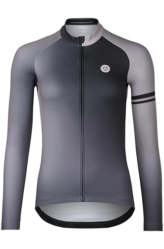 AGU Gradient Radtrikot Langarm Essential Damen - Schwarz - S von AGU