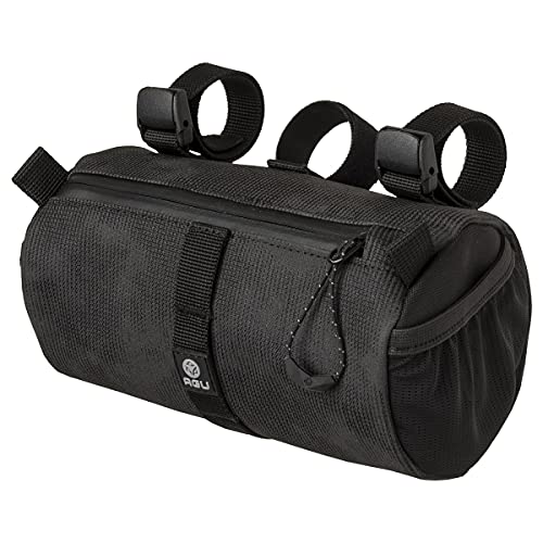 AGU Lenkertasche Roll Bag, 1,5L Fahrradtasche Lenker Vorne für Bikepacking, Wasserabweisend, Reflektierend, Einfache Montage, 100% Recyceltes Polyester - Reflective Mist von AGU