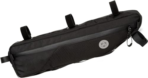 AGU Tube Fahrrad Rahmentasche, 3L Rahmentasche Fahrrad für Bikepacking, Wasserabweisend, Reflektierend Polyester, Einfache Montage, 100% Recyceltes Polyester - Schwarz AGU Tube Fahrrad Rahmentasche, 3L Rahmentasche Fahrrad für Bikepacking, Wasserabweisend, Reflektierend Polyester, Einfache Montage, 100% Recyceltes Polyester - Schwarz von AGU