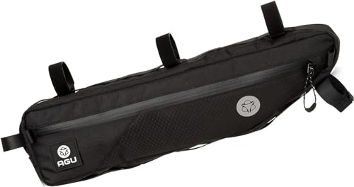 AGU Tube Fahrrad Rahmentasche, 5,5L Rahmentasche Fahrrad für Bikepacking, Wasserabweisend, Reflektierend Polyester, Einfache Montage, 100% Recyceltes Polyester - Schwarz AGU Tube Fahrrad Rahmentasche, 5,5L Rahmentasche Fahrrad für Bikepacking, Wasserabweisend, Reflektierend Polyester, Einfache Montage, 100% Recyceltes Polyester - Schwarz von AGU
