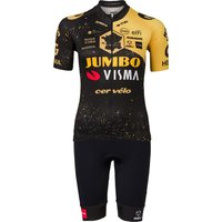 Damen Set (Radtrikot + Radhose) TEAM JUMBO-VISMA VÉLODROME TDF 2023 Set (2 von AGU