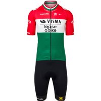 Set (Radtrikot + Radhose) TEAM VISMA A BIKE ungarischer Meister Set (2 Teile), von AGU