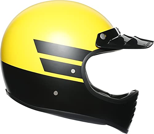 AGV Herren L Motorrad Helm, MATT Yellow Black, XS von AGV