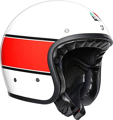 AGV Herren X70 Motorrad Helm, MINO 73 White/RED, S AGV Herren X70 Motorrad Helm, MINO 73 White/RED, S von AGV