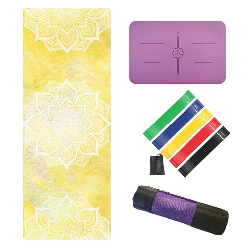 Pilates Yogamatte – Rutschfest – Trainingsmatte für Yoga – Pilates-Meditation und BodenüBungen(C5,72 * 27 * 0.16 inch) von AHTCPO