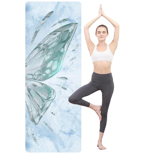 Yogamatte – Rutschfeste Trainings und Fitnessmatte mit Premium-Druck für Alle Arten von Yoga, Pilates und BodenüBungen(A1,72 * 26 inch-1.5mm) von AHTCPO