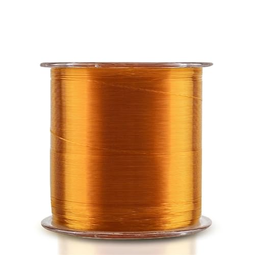 Angelschnur 500M Angelschnur 0,1MM-0,47MM 2LB-35LB Monofilament-Nylonmaterial aus Angelkarpfenschnur(Gold 500M,2.0) von AHUFGN