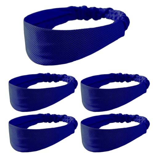 AIDIRui Blaues Stirnband, schweißabsorbierend und atmungsaktiv, für Frühling und Sommer, Laufen, Badminton, Anti-Transpirant-Turban von AIDIRui