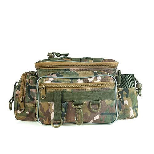 AIDIRui Camouflage-Umhängetasche, Outdoor-Foto-Angelgerät-Tasche, Angelrolle, Köder-Ersatztasche von AIDIRui