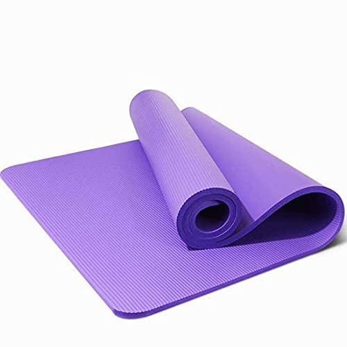 AIHEDOUJ 1830 * 610 * 10 mm Yogamatte Anti-Rutsch-Pilatesmatte Sportgymnastikmatte Indoor-Training Fitnessdecke Lila von AIHEDOUJ