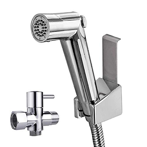 AIHEDOUJ Hand-Bidet, Hand-Bidet-Sprühset – Toiletten-Sprühpistolen-Set, ABS-Druck-Toilettenwaschdüse, Toilettenbegleiter, Furzspüler, Spülkörperreiniger, Sprühhahn von AIHEDOUJ