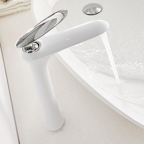 AIHEDOUJ Küchenspüle-Mischbatterie, Einhand-Waschtischarmatur, moderner Waschbecken-Wasserhahn für Badezimmerwaschbecken mit Pop-up-Ablaufwasserschläuchen (C, 29 cm) von AIHEDOUJ