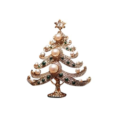 AIHEDOUJ Multifunktionale Brosche Weihnachtsbaum Brosche Damen Weihnachtsbaum Design Corsage Bekleidungszubehör Brosche von AIHEDOUJ