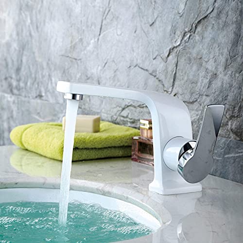 AIHEDOUJ Wasserhahn, Badezimmer-Mischbatterie, Einhand-Badezimmer-Waschtischarmatur (Farbe: Farbe) von AIHEDOUJ