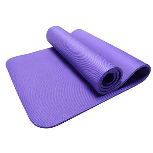 AIHEDOUJ Yogamatte rutschfeste Sportfitnessmatte Gewichtsverlust Outdoor Indoor Training Fitnessstudio Sport Fitnessdecke Lila von AIHEDOUJ