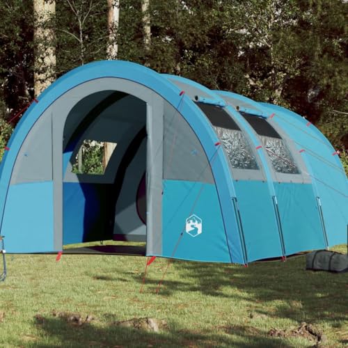 Sportartikel Campingzelt Tunnel 4 Personen blau wasserdicht von AIJUUKJP