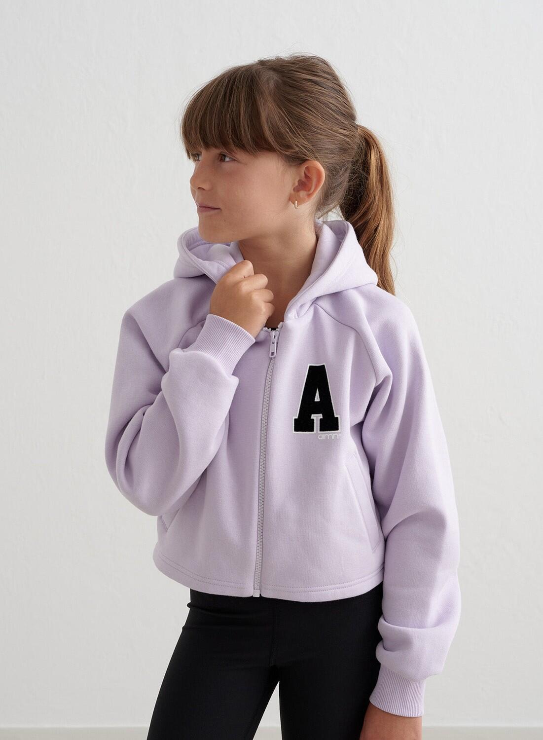 Kapuzenpullover Young Sweat Zip Gym Mädchen Blasses Lavendel aim‘n von AIM'N